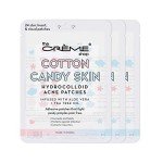 The Crème Shop Cotton Candy Skin Hydrocolloid Acne Patches - Pimple Treatment with Salicylic Acid & Witch Hazel - 3 Sizes, 72 Patches