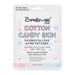 The Crème Shop Cotton Candy Skin Hydrocolloid Acne Patches - Pimple Treatment with Salicylic Acid & Witch Hazel - 3 Sizes, 72 Patches
