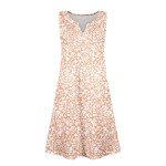 DNKZWUPUP Dresses for Women Casual Summer Boho Floral Beach Tank Dress Plus Size Loose V Neck Sleeveless Sundresses Swimsuit Coverup with Pockets Beach Vacation Outfits Clothes for Women 27A-Pink L