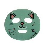 The Creme Shop Animal Sheet Mask, Korean, Hydrating, Collagen, Vitamin C, Anti-Aging - Pack of 3 (Kitten)