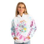 Hello Kitty Characters Spiral Wash Womens Hoodie-L Multicolored
