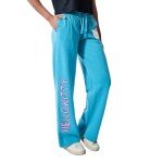 Bioworld Hello Kitty Stars Women's Blue Straight Leg Sweatpant Joggers-Large