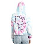 Hello Kitty Characters Spiral Wash Womens Hoodie-L Multicolored