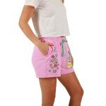 Hello Kitty & Friends Characters Celebrating Women's Pink Sweat Shorts Medium
