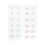 The Crème Shop Cotton Candy Skin Hydrocolloid Acne Patches - Pimple Treatment with Salicylic Acid & Witch Hazel - 3 Sizes, 72 Patches