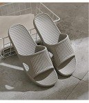 VIDSID Shower Slippers for Women Men, Quick Drying Lightweight Non Slip Open-toe EVA Travel-friendly Breathable Shoes Slide Slippers for Bathroom,House Slipper,Outdoor(Green EU38/39)