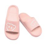 icosylify Bear Slides Smiley Face Sandals Slippers for Women and Men Ultra Comfort Non-Slip Shower Sandals Indoor and Outdoor Use Quick Drying Pool Party Home