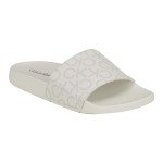 Calvin Klein Women's Athens Slide Sandal, White 140, 8