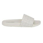 Calvin Klein Women's Athens Slide Sandal, White 140, 8