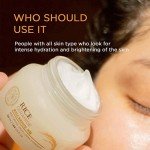 The Face Shop Rice Ceramide Moisturizing Cream - Rice Extract + Rice Bran Oil - Hydrating Targets Dryness, Brightening - Dermatologically Tested - Lightweight Moisturizer Face Cream - Korean Skin Care