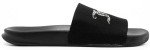 Juicy Couture Women's Slide Sandals – Comfortable Slip-On Footbed for Casual Wear, and Pool Size 7 Black