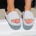 FROGG TOGGS Women's Squisheez Comfort Pool Slide, Enjoy Walking on Millions of Tiny Air Bubbles