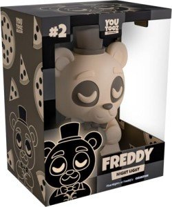 You Tooz Five Nights at Freddy's Night Light, Modern Plastic Battery Powered LED Desk Lamp, Officially Licensed FNAF Collectible