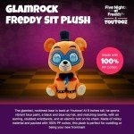 Youtooz FNAF Glam Rock Freddy Sitting 9" Inch Plush, Collectible Plushie from Five Nights at Freddy's Plush Collection