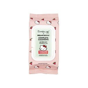The Creme Shop Hello Kitty 3-IN-1 Complete Cleansing Essence-Rich Towelettes - Hydrating Watermelon