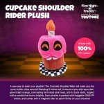 Youtooz FNAF Cupcake Plush 6IN Shoulder Rider, Collectible Soft Magnetic Cupcake Shoulder Rider Plushie from Five Night's at Freddys, By Youtooz FNAF Plush Collection