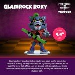 Youtooz FNAF Glamrock Roxy 4.4”, Glamrock Roxy Vinyl Figure, Collectible Glamrock Roxy from Five Nights at Freddys by Youtooz FNAF Collection