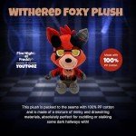 Youtooz FNAF Withered Foxy 9" Plush - Collectible Five Nights at Freddy's Plushie From Youtooz FNAF Plush Collection