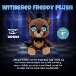 Youtooz FNAF Withered Freddy 9" Plush, Withered Freddy Plushie, Collectible Withered Freddy from Five Nights at Freddy's by Youtooz FNAF Plush Collection