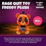 Youtooz FNAF Rage Quit Freddy 9" Inch Plush, Rage Quit Freddy Plushie, Collectible Rage Quit Freddy from Five Nights at Freddy's by Youtooz FNAF Plush Collection