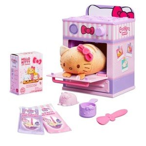 Cookeez Makery Hello Kitty and Friends Oven. Mix & Make a Plush Best Friend! Place Your Dough in The Oven and Be Amazed When A Warm, Scented, Interactive, Plush Friend Comes Out!