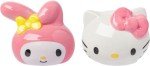 Silver Buffalo Sanrio Hello Kitty And My Melody 3D Sculpted Ceramic Salt and Pepper Shaker Set