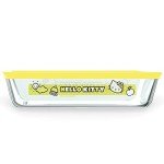 Pyrex Hello Kitty 3-Cup Glass Food Storage Container, Non-Toxic Plastic BPA-Free Lids, Freezer Dishwasher Microwave Safe