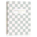 Beautiful Checkered 2025-2026 Monthly Planner and Calendar Book - To Do List Notebook That Easily Organizes Your Tasks to Boost Productivity - Runs From January 2025 Until December 2026