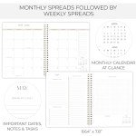 Beautiful Checkered 2025-2026 Monthly Planner and Calendar Book - To Do List Notebook That Easily Organizes Your Tasks to Boost Productivity - Runs From January 2025 Until December 2026