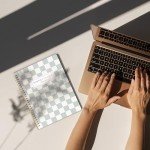 Beautiful Checkered 2025-2026 Monthly Planner and Calendar Book - To Do List Notebook That Easily Organizes Your Tasks to Boost Productivity - Runs From January 2025 Until December 2026