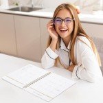 Beautiful Checkered 2025-2026 Monthly Planner and Calendar Book - To Do List Notebook That Easily Organizes Your Tasks to Boost Productivity - Runs From January 2025 Until December 2026