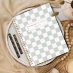 Beautiful Checkered 2025-2026 Monthly Planner and Calendar Book - To Do List Notebook That Easily Organizes Your Tasks to Boost Productivity - Runs From January 2025 Until December 2026
