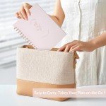 Undated Weekly and Monthly Planner Spiral Bound- Weekly Goals Planner Notebook, Weekly To Do List, Habit Tracker Journal, Academic, Aesthetic, Stylish School or Office Supplies (6.1" x 8.4" - Pink)