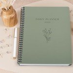 Beautiful 2025 Daily Planner - 7" x 10" Daily Planner for Women or Men with Weekly & Monthly Spreads for Easy Planning - Perfect Calendar Book To Organize All Tasks and Boost Productivity