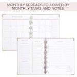 Beautiful 2025 Monthly Planner and Calendar Book - To Do List Notebook That Easily Organizes Your Tasks to Boost Productivity - Runs Until December 2025