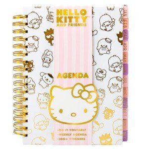 Hello Kitty And Friends Agenda, 70 Pages, Hardcover Planner, Hello Kitty & Kuromi Stickers, Sanrio Stuff, Cute School Supplies, Cute Stationery, Hello Kitty School Supplies, Sanrio Accessories