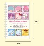 Generic New Version Cute Kitty Melody Friends 365 Daily Planner, 5 x 7 inches, Hard Cover (Ivory)