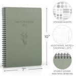 Beautiful 2025 Daily Planner - 7" x 10" Daily Planner for Women or Men with Weekly & Monthly Spreads for Easy Planning - Perfect Calendar Book To Organize All Tasks and Boost Productivity