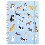 Planner 2025-2026 - 2025-2026 Weekly & Monthly Planner with Tabs, Jul. 2025 - Jun. 2026, 6.5" x 8.5", Hardcover with Back Pocket + Thick Paper + Banded, Twin-Wire Binding - Cute Dogs