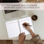 Beautiful 2025 Monthly Planner and Calendar Book - To Do List Notebook That Easily Organizes Your Tasks to Boost Productivity - Runs Until December 2025