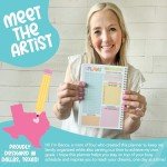 Daily Planner Undated – Undated Daily Planner Notebook with Hourly Schedule, To-Do List & Gratitude Section, Cute Journal for Women & Kids (Pink)