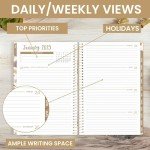 bloom daily planners 2025 Calendar Year Day Planner (January 2025 - December 2025) - 5.5” x 8.25” - Weekly/Monthly Agenda Organizer Book with Stickers & Bookmark - Butterfly Garden