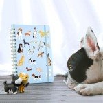 Planner 2025-2026 - 2025-2026 Weekly & Monthly Planner with Tabs, Jul. 2025 - Jun. 2026, 6.5" x 8.5", Hardcover with Back Pocket + Thick Paper + Banded, Twin-Wire Binding - Cute Dogs