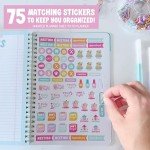 Daily Planner Undated – Undated Daily Planner Notebook with Hourly Schedule, To-Do List & Gratitude Section, Cute Journal for Women & Kids (Pink)