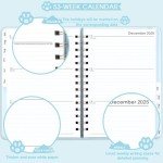 Planner 2025-2026 - 2025-2026 Weekly & Monthly Planner with Tabs, Jul. 2025 - Jun. 2026, 6.5" x 8.5", Hardcover with Back Pocket + Thick Paper + Banded, Twin-Wire Binding - Cute Dogs