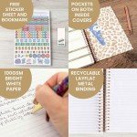 bloom daily planners 2025 Calendar Year Day Planner (January 2025 - December 2025) - 5.5” x 8.25” - Weekly/Monthly Agenda Organizer Book with Stickers & Bookmark - Tan Leopard