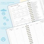Planner 2025-2026 - 2025-2026 Weekly & Monthly Planner with Tabs, Jul. 2025 - Jun. 2026, 6.5" x 8.5", Hardcover with Back Pocket + Thick Paper + Banded, Twin-Wire Binding - Cute Dogs