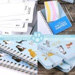 Planner 2025-2026 - 2025-2026 Weekly & Monthly Planner with Tabs, Jul. 2025 - Jun. 2026, 6.5" x 8.5", Hardcover with Back Pocket + Thick Paper + Banded, Twin-Wire Binding - Cute Dogs