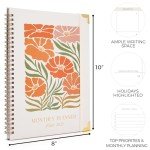 Beautiful 2025 Monthly Planner and Calendar Book - To Do List Notebook That Easily Organizes Your Tasks to Boost Productivity - Runs Until December 2025