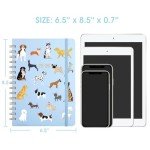Planner 2025-2026 - 2025-2026 Weekly & Monthly Planner with Tabs, Jul. 2025 - Jun. 2026, 6.5" x 8.5", Hardcover with Back Pocket + Thick Paper + Banded, Twin-Wire Binding - Cute Dogs
